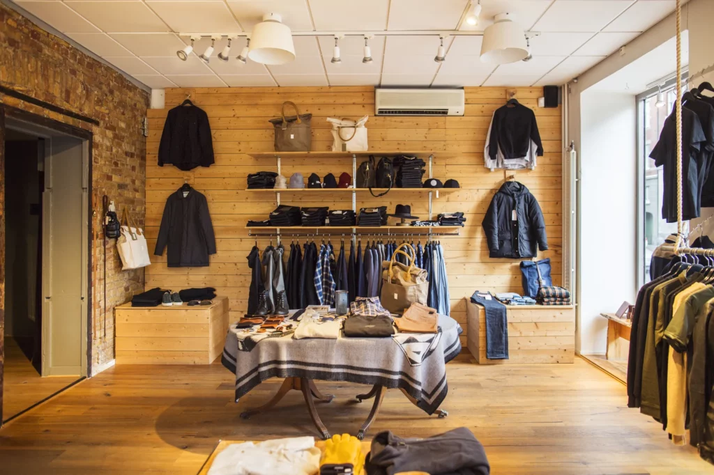 Agencement de boutique en bois sur mesure pour professionnel